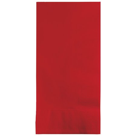 TOUCH OF COLOR 4" x 8" Classic Red Dinner Napkins 600 PK 671031B